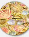Seashell and Sea Sand - Oversized Coastal Wall CLock