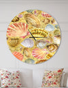 Seashell and Sea Sand - Oversized Coastal Wall CLock