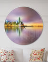 Hong Kong Panorama at Twilight - Oversized Industrial Wall CLock