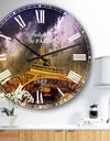 Paris Eiffel Towerand Gorgeous Sky - Photography Wall CLock