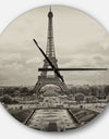 Vintage View of Paris France - Oversized French Country Wall CLock