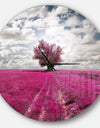 Purple Tree Dreamscape - Oversized Traditional Wall CLock