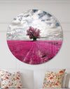 Purple Tree Dreamscape - Oversized Traditional Wall CLock