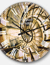 Architectural Detail of Paris in Winter - Vintage Large Wall CLock