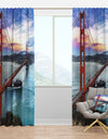 Golden Gate in San Francisco - Sea Bridge Curtain Panels