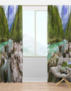 Slovenia Waterfall Panorama - Landscape Curtain Panels