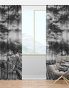 Black and White Panoramic London - Cityscape Curtain Panels