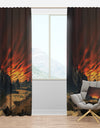 Beautiful Alien Planet Traos - Landscape Curtain Panels