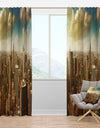 Midtown and Downtown Manhattan - Modern Cityscape Curtain Panels