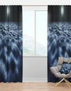 Night With Fool Moon in Sky - Landscape Curtain Panels