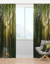 Evening in Green Forest - Landscape Curtain Panels