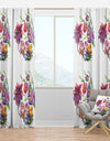 Beautiful floral texture - Floral Curtain Panels