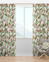 Christmas Decoration in illustration - Floral Curtain Panels