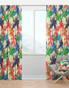 Palm Pattern A - Tropical Curtain Panels