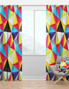 Bright Triangle - Modern Curtain Panels
