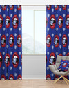 Bright Red Lips Holding A Sparkling Brilliant - Modern Curtain Panels