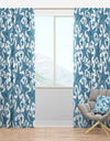 Pattern of Blue Starfish - Coastal Curtain Panels