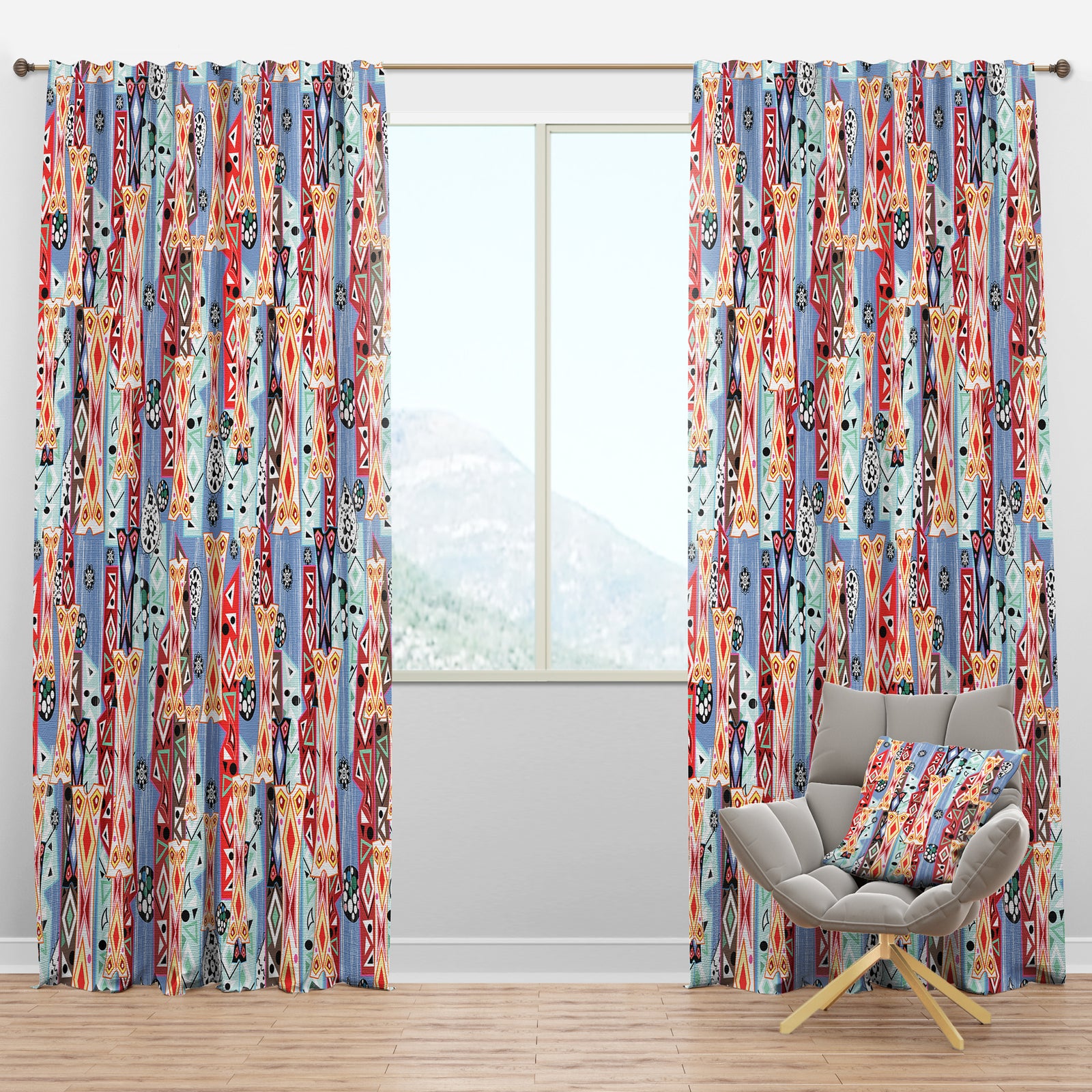 Abstract Pattern - Modern & Contemporary Curtain Panels