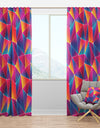 Bright Triangle with Grunge Effect - Modern Curtain Panels