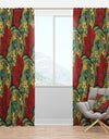 Colorful Floral Pattern - Bohemian & Eclectic Curtain Panels