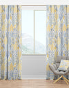 Patchwork Pattern with Hearts - Patterned Curtain Panels