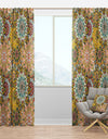 Mandala Pattern - Bohemian & Eclectic Curtain Panels