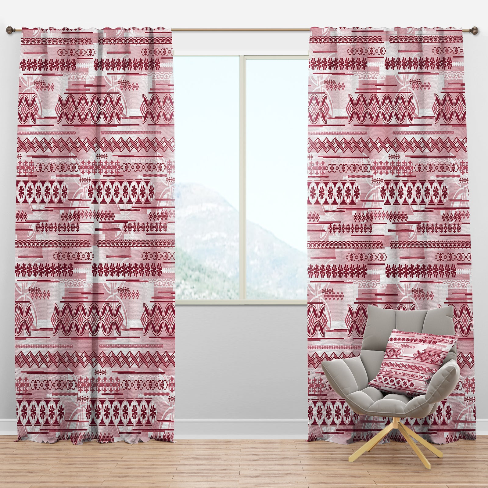 Irregular Pattern - Bohemian & Eclectic Curtain Panels
