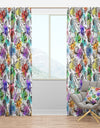 Modern Seashells Pattern - Nautical & Coastal Curtain Panels