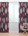 Pattern with Graphic Doodle Suns - Modern & Contemporary Curtain Panels