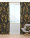 Hand Drawn Floral Pattern - Modern & Contemporary Curtain Panels