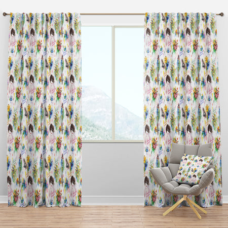 Beauty and Fashion Pattern - Modern Curtain Panels