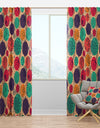 Flowers Motif Pattern - Modern & Contemporary Curtain Panels