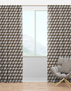 Abstract Scale 3D Pattern - Scandinavian Curtain Panels