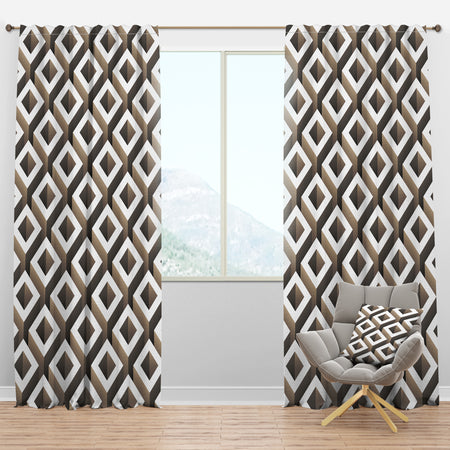 Boxes Illustration - Scandinavian Curtain Panels