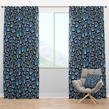 Abstract Pattern Illustration - Modern & Contemporary Curtain Panels