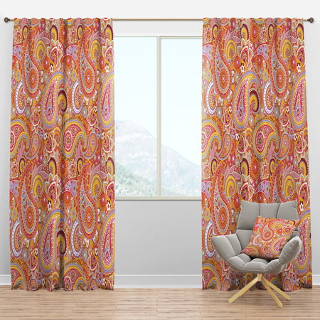 Pattern Based on Traditional Asian Elements - Modern & Contemporary Curtain Panels