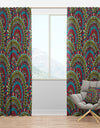 Colorful Ethnicity Round Ornament - Bohemian & Eclectic Curtain Panels