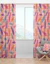 Colorful Feathers Pattern - Southwestern Curtain Panels