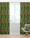 Colorful Tropical Pattern with Heliconia Flowers - Tropical Curtain Panels