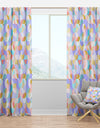 Drop-Shaped Twists & Pattern of Undulating Geometric Forms - Modern Curtain Panels