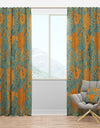 Flower Pattern Botanic Texture - Bohemian & Eclectic Curtain Panels