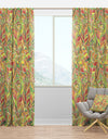 Brightly Colored Feathers - Southwestern Curtain Panels