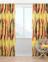 Pattern with Imprints of Flying Bird Feathers - Southwestern Curtain Panels