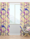 Imprints of Flying Bird Feathers - Southwestern Curtain Panels