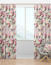 Pink Yellow Red Modern Lakehouse Tulips - Traditional Curtain Panels