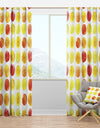 Pattern with Yellow Watercolor Spots - Modern & Contemporary Curtain Panels