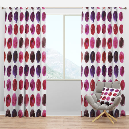 Pattern with Watercolor Spots - Modern & Contemporary Curtain Panels