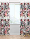 Beautiful Floral Pattern with Spring Flowers - Farmhouse Curtain Panels