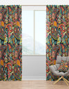 Traditional Asian Elements Paisley - Bohemian & Eclectic Curtain Panels