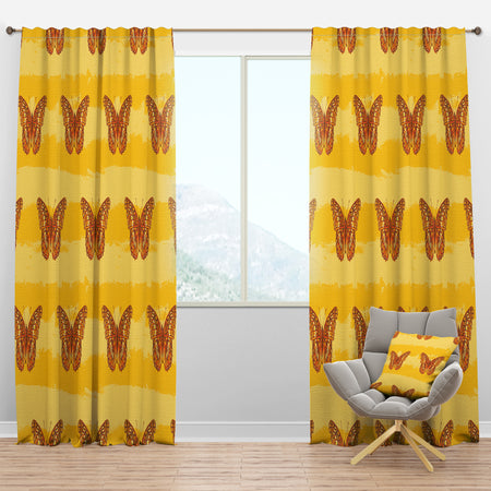 Pattern of Butterflies - Modern & Contemporary Curtain Panels